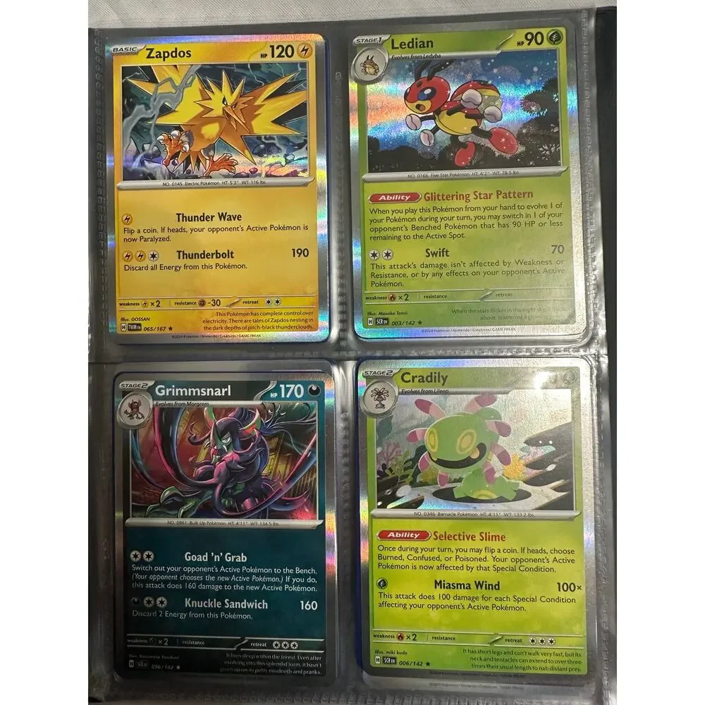 Lot of 80 holographic rare Pokemon cards.